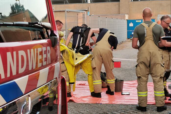 Brandweer doet nacontrole Zwembad De Vrije Slag