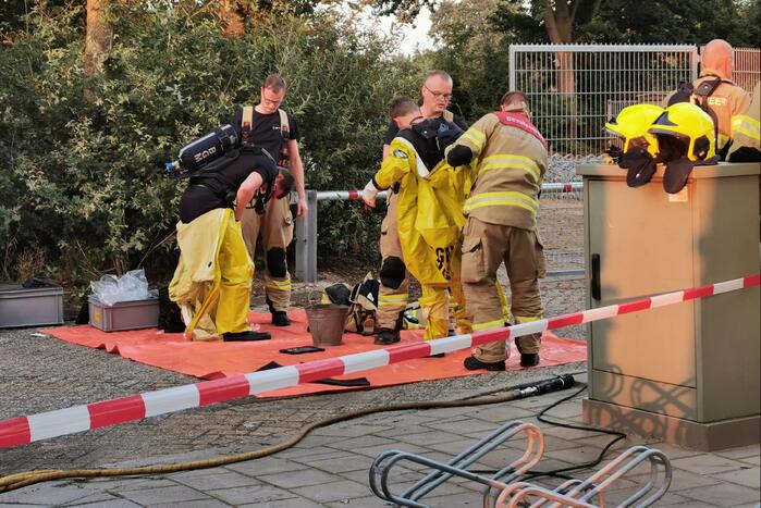Brandweer doet nacontrole Zwembad De Vrije Slag
