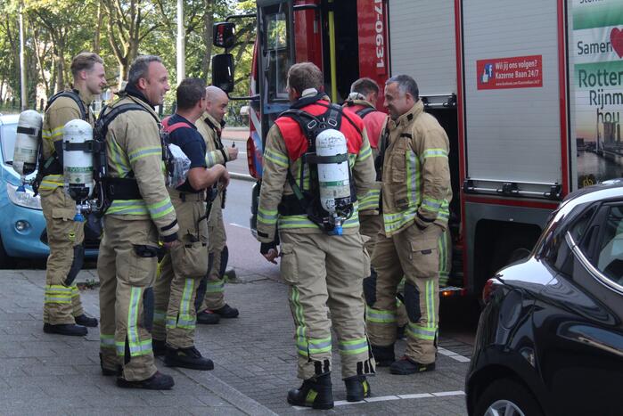 Brandweer blust brand in Dent Hotel