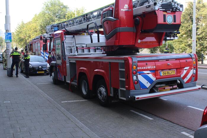 Brandweer blust brand in Dent Hotel