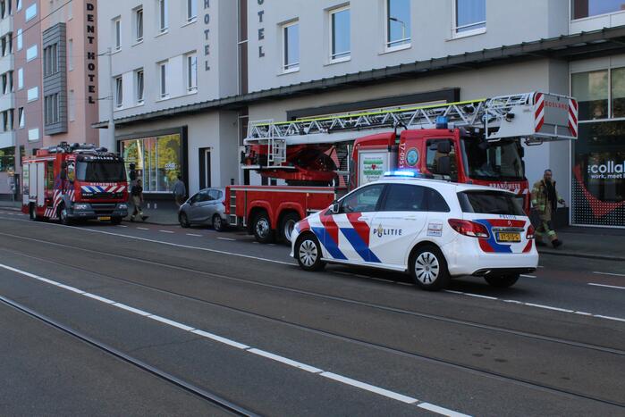 Brandweer blust brand in Dent Hotel
