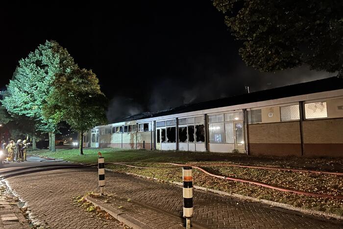 Uitslaande brand in loods