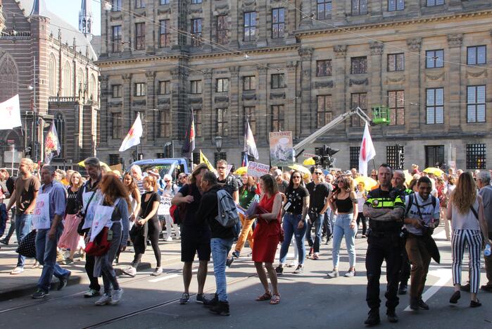 Grote demonstratie tegen coronamaatregelen