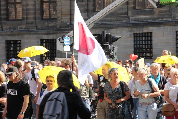 Grote demonstratie tegen coronamaatregelen