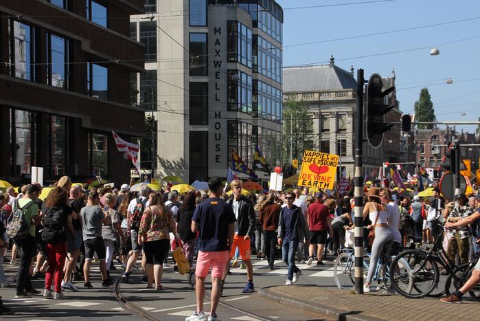 Grote demonstratie tegen coronamaatregelen