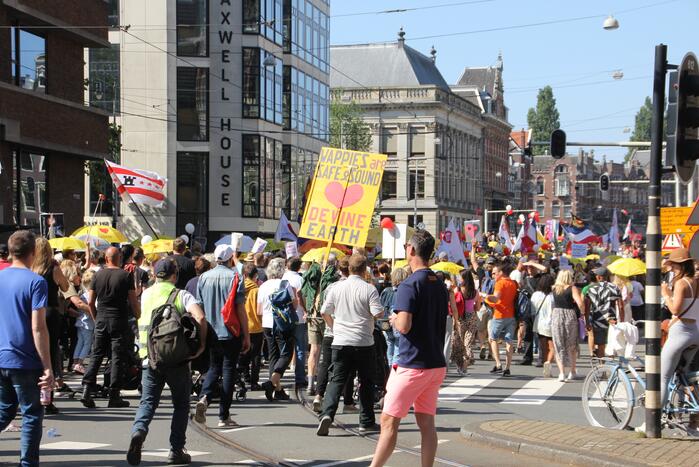 Grote demonstratie tegen coronamaatregelen