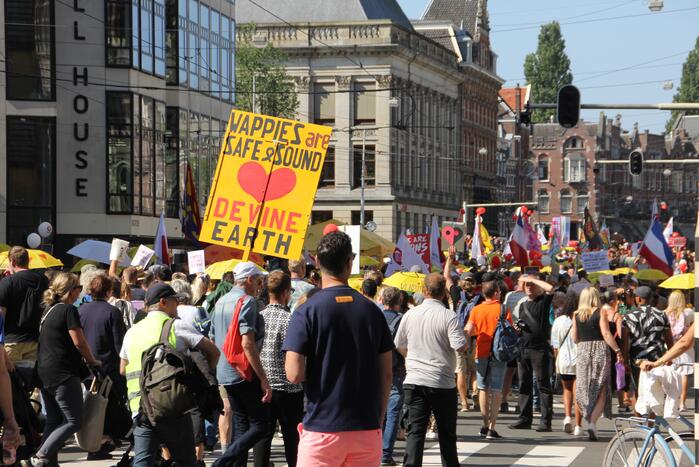 Grote demonstratie tegen coronamaatregelen