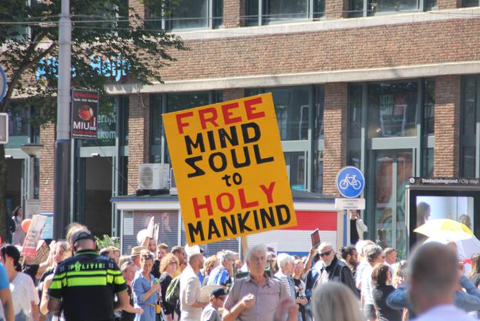 Grote demonstratie tegen coronamaatregelen