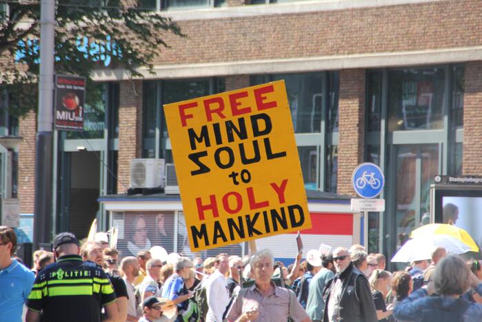 Grote demonstratie tegen coronamaatregelen