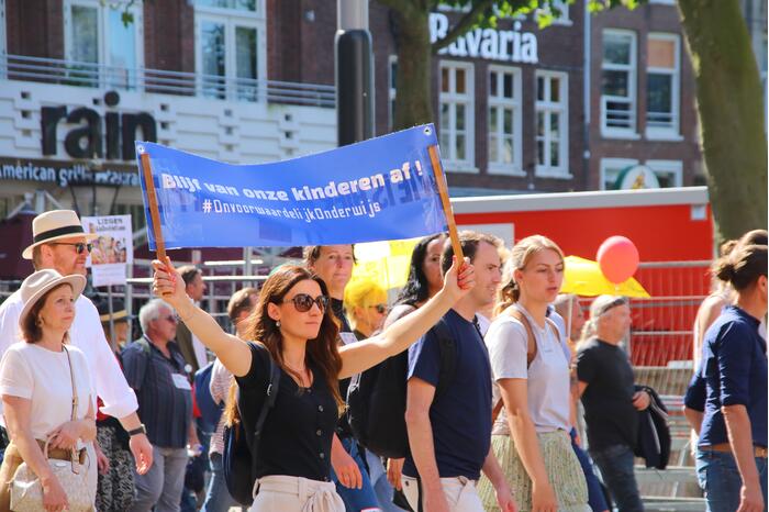 Grote demonstratie tegen coronamaatregelen