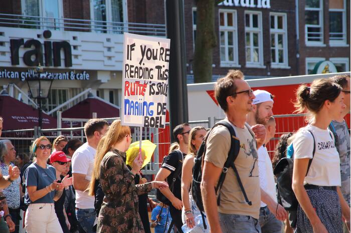 Grote demonstratie tegen coronamaatregelen