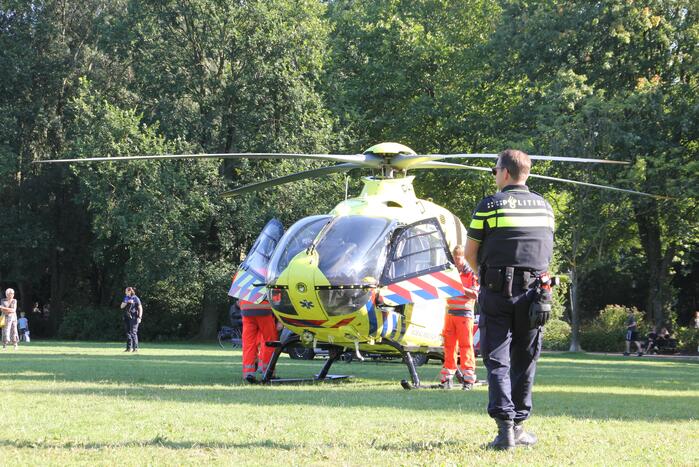 Inzet traumahelikopter trekt veel bekijks