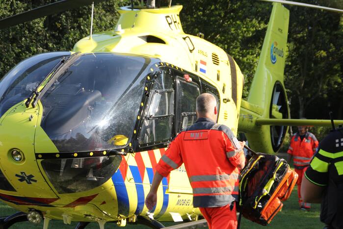 Inzet traumahelikopter trekt veel bekijks