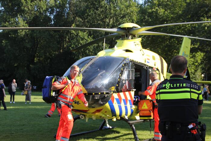 Inzet traumahelikopter trekt veel bekijks