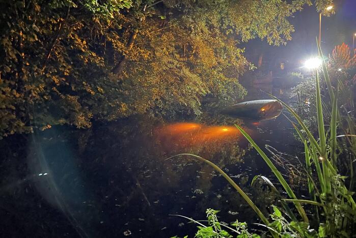 Dronken bestuurder rijdt bestelbus in de sloot