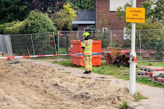 Gasleiding geraakt bij aanleg van riolering