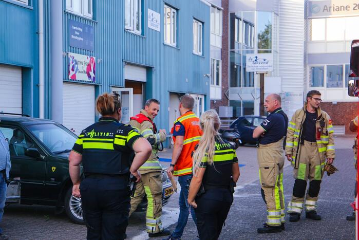 Bedrijfspand ontruimd door gaslucht