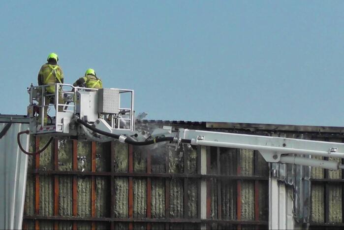 Grote brand bij Peute Recycling