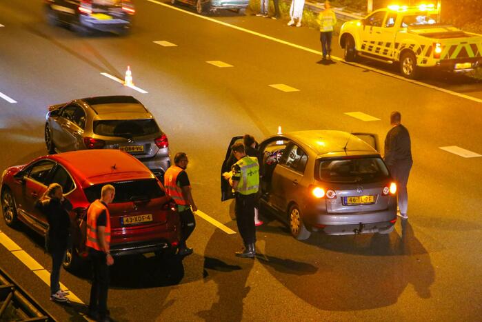 Meerdere voertuigen betrokken bij aanrijding