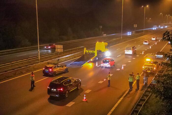 Meerdere voertuigen betrokken bij aanrijding
