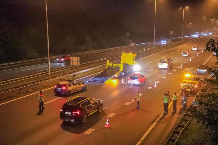 Meerdere voertuigen betrokken bij aanrijding