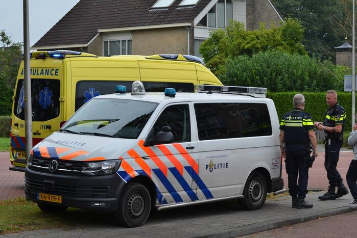 Scooterrijder hard ten val