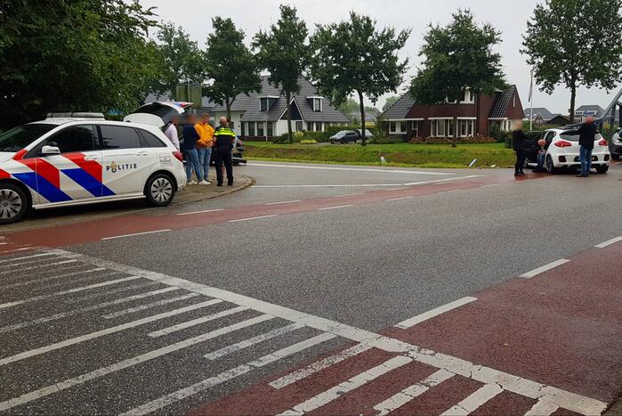 Schade aan personenauto's door botsing