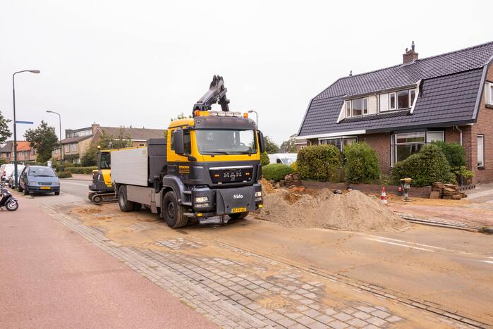 Opnieuw bewoners zonder water na waterleidingbreuk