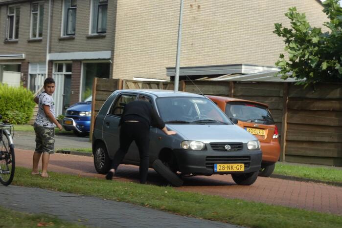 As van auto afgebroken na een botsing