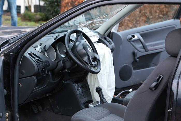 Botsing tussen twee auto's