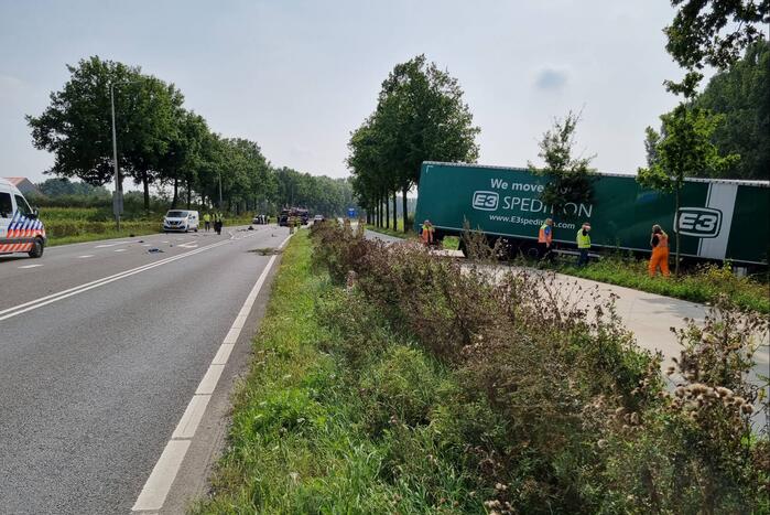 Ernstig ongeval met vrachtwagen