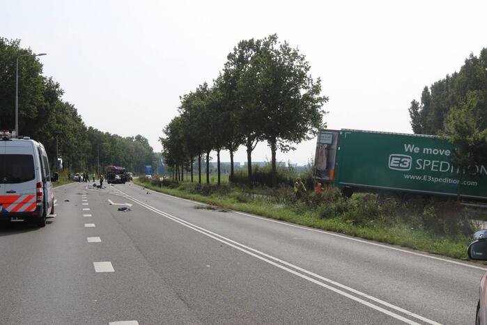 Ernstig ongeval met vrachtwagen