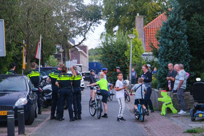 Grote politieopkomst door incident