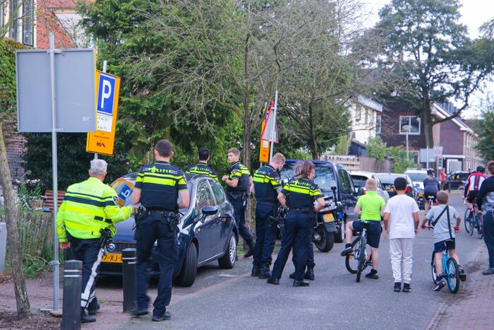 Grote politieopkomst door incident