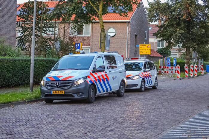 Grote politieopkomst door incident