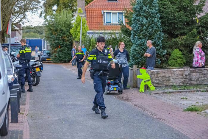 Grote politieopkomst door incident