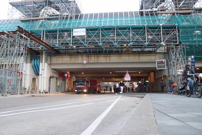 Brand in stationsgebouw snel geblust