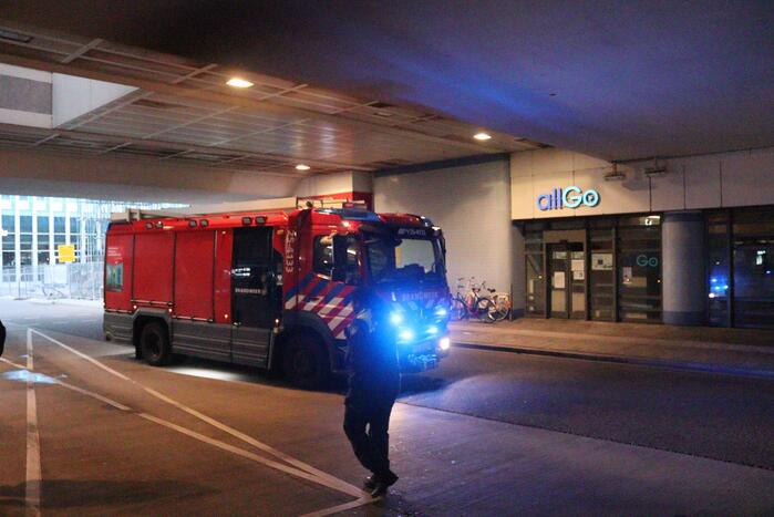 Brand in stationsgebouw snel geblust