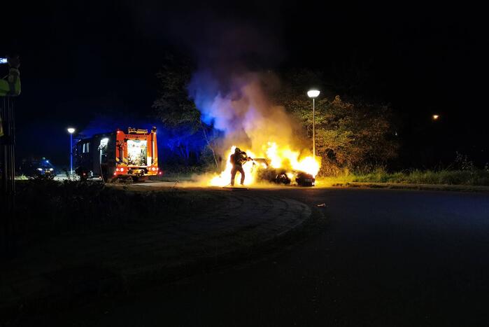 Meerdere voertuigen in brand