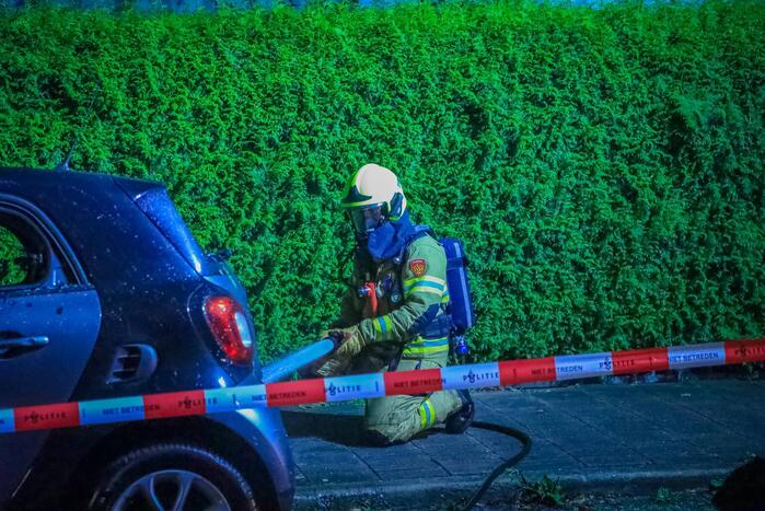Meerdere voertuigen in brand