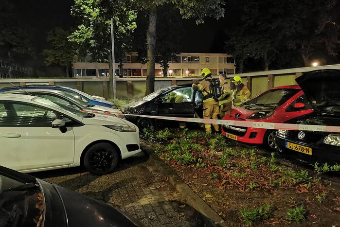 Meerdere voertuigen in brand