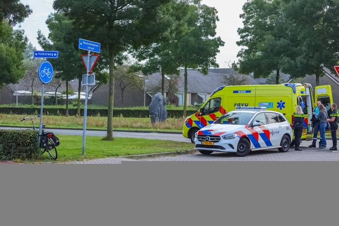Fietser gewond bij aanrijding met auto
