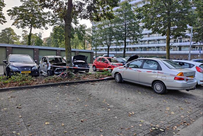 Enorme schade bij forse autobranden