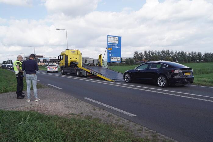 Schade aan personenauto's door kopstaart botsing