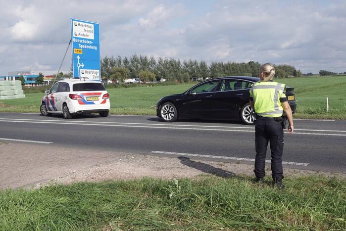 Schade aan personenauto's door kopstaart botsing