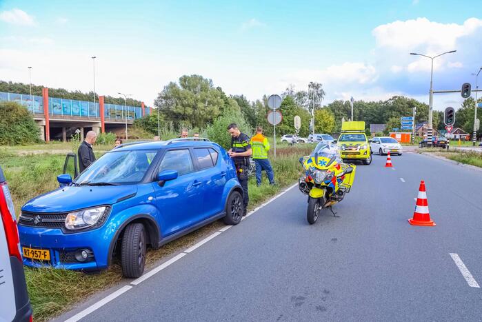 Schade aan voorraam van personenauto door ongeval