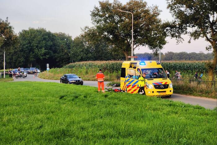 Fietser gewond door ongeval met personenauto