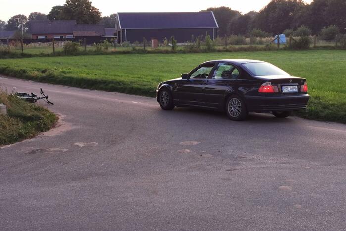 Fietser gewond door ongeval met personenauto