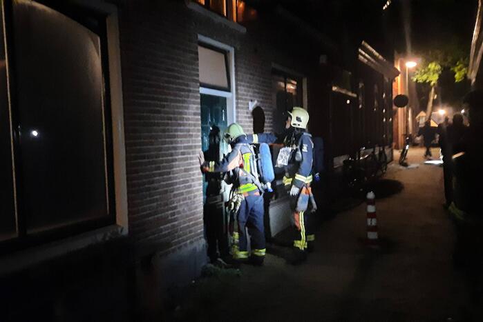 Woning vol rook door vergeten pan