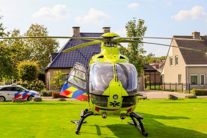 Traumahelikopter landt voor incident